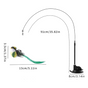 Interactive Self-Play Cat Wand with Suction Base - Automatic Bouncing Teaser Including Bell & 3 Bird V888-ELOSUNG42625
