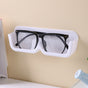 3-Pack Wall-Mounted Glasses Organizer - PET Bedside Bathroom Eyewear Storage Shelf, Anti-Pressure & V888-ELOSUNG42640