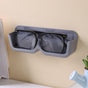 3-Pack Wall-Mounted Glasses Organizer - PET Bedside Bathroom Eyewear Storage Shelf, Anti-Pressure & V888-ELOSUNG42641