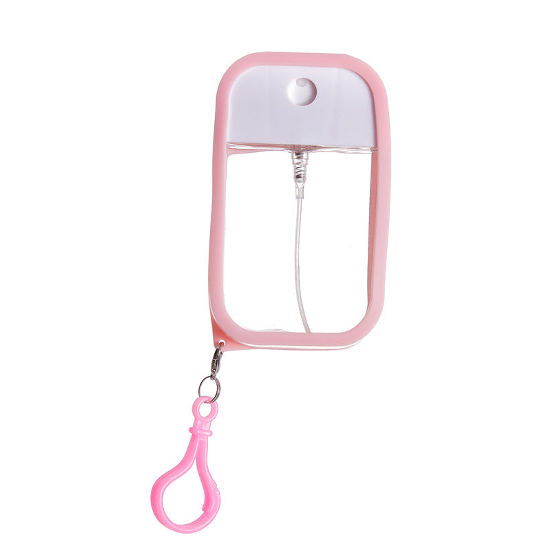 3-Pack Ultra-Slim 50ml Card-Style Travel Spray Bottle with Pink Silicone Sleeve - Portable ABS/PETG V888-ELOSUNG42653