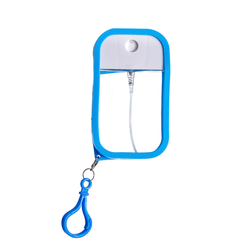 3-Pack Ultra-Slim 50ml Card-Style Travel Spray Bottle with Blue Silicone Sleeve - Portable ABS/PETG V888-ELOSUNG42654