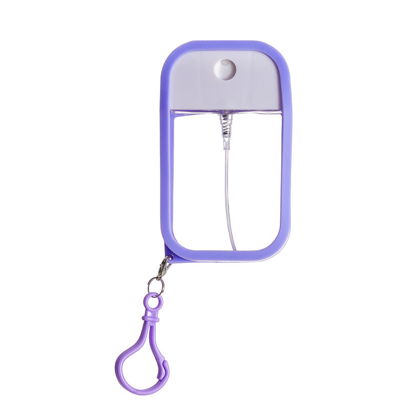 3-Pack Ultra-Slim 50ml Card-Style Travel Spray Bottle with Purple Silicone Sleeve - Portable ABS/PETG V888-ELOSUNG42655