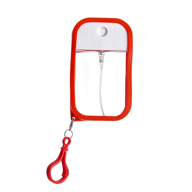 3-Pack Ultra-Slim 50ml Card-Style Travel Spray Bottle with Red Silicone Sleeve - Portable ABS/PETG Refillable V888-ELOSUNG42656