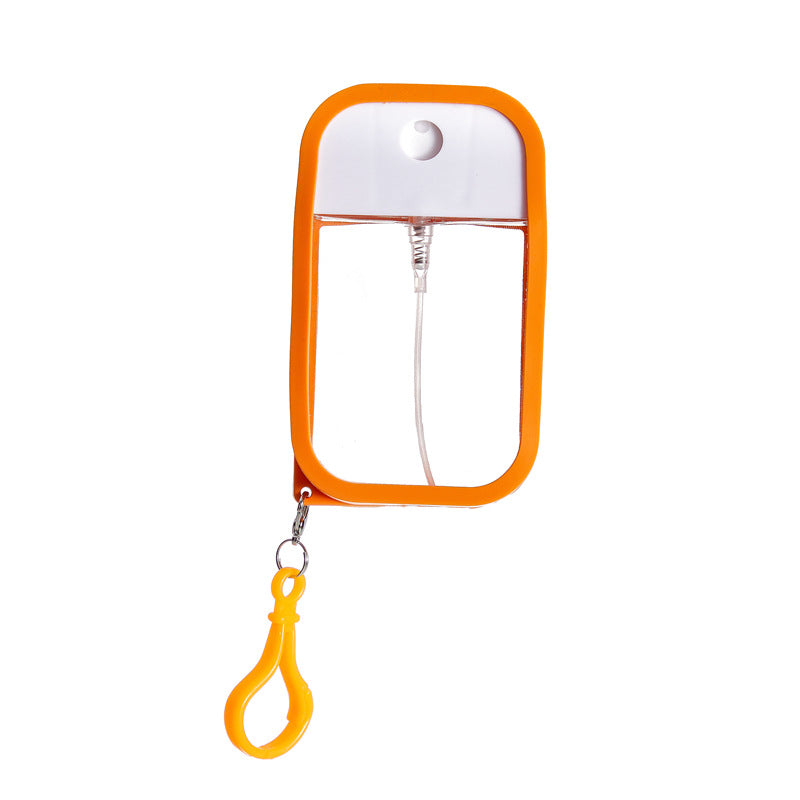 3-Pack Ultra-Slim 50ml Card-Style Travel Spray Bottle with Orange Silicone Sleeve - Portable ABS/PETG V888-ELOSUNG42659