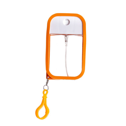 3-Pack Ultra-Slim 50ml Card-Style Travel Spray Bottle with Orange Silicone Sleeve - Portable ABS/PETG V888-ELOSUNG42659