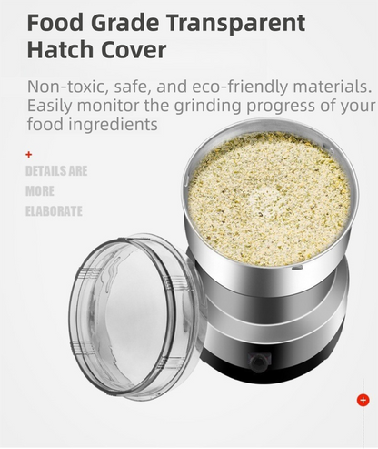 Compact Electric Grinder and Pulverizer - Multi-Functional Ultra-Fine Kitchen Mill for Nut, Grains, Spices, V888-ELOSUNG42665