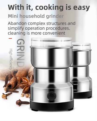 Compact Electric Grinder and Pulverizer - Multi-Functional Ultra-Fine Kitchen Mill for Nut, Grains, Spices, V888-ELOSUNG42665