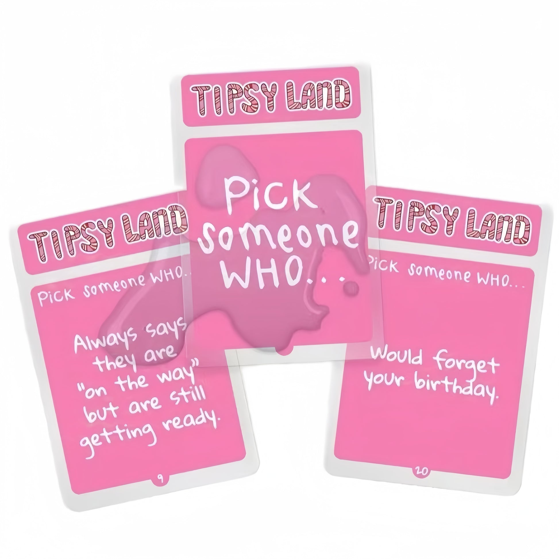 Tipsy Land Party Card & Board Set - Premium Drinking Game and Hilarious Social Icebreaker for Parties & Game V888-ELOSUNG42672