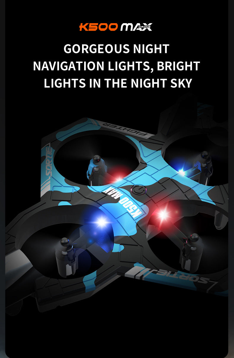 Camouflage Blue 2.4G Remote Control Stunt Fighter Drone - Manual Toss Launch, One-Key Operation for 360 V888-ELOSUNG42689
