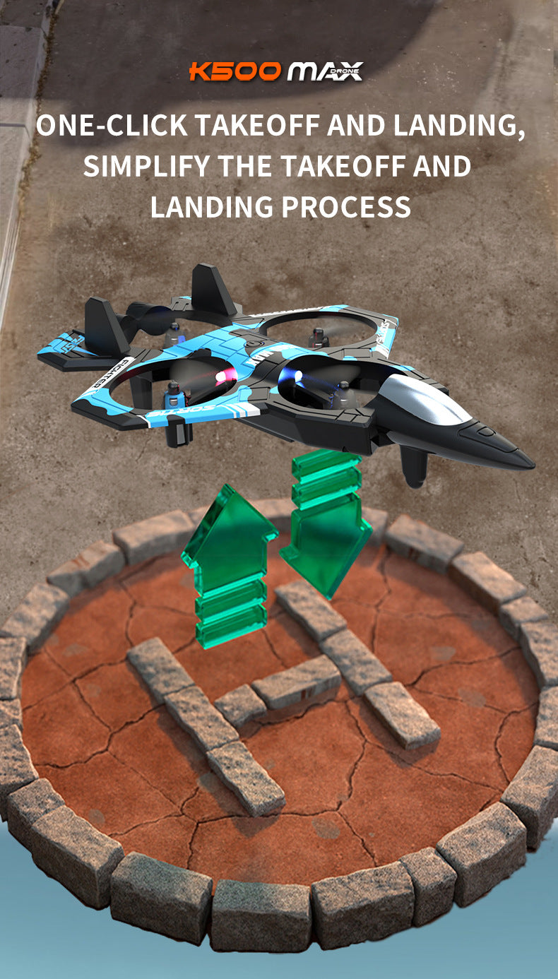 Camouflage Green 2.4G Remote Control Stunt Fighter Drone - Manual Toss Launch, One-Key Operation for 360 V888-ELOSUNG42690