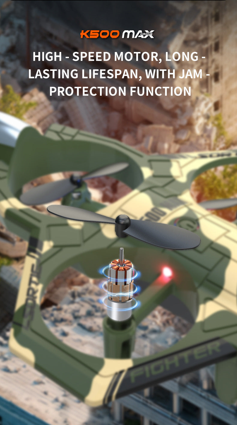 Camouflage Green 2.4G Remote Control Stunt Fighter Drone - Manual Toss Launch, One-Key Operation for 360 V888-ELOSUNG42690