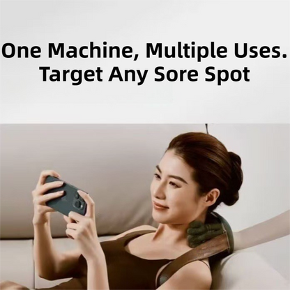 Wireless 4D Bionic 10-Fingers Shoulder & Neck Massager - EMS Micro-current & Vibration Neck Reliever with V888-ELOSUNG42708