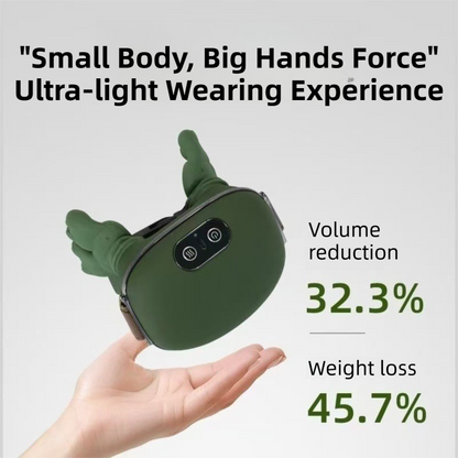 Wireless 4D Bionic 10-Fingers Shoulder & Neck Massager - EMS Micro-current & Vibration Neck Reliever with V888-ELOSUNG42708