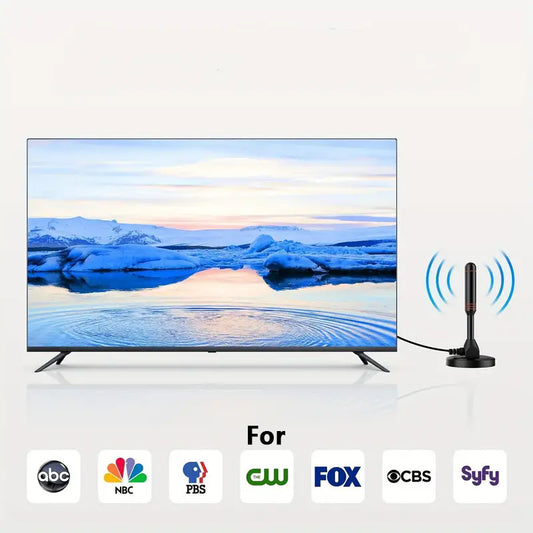 Digital HDTV Antenna with 5M Cable & Signal Booster for 4K High Gain 37dBi Reception - 360 degrees V888-ELOSUNG42711