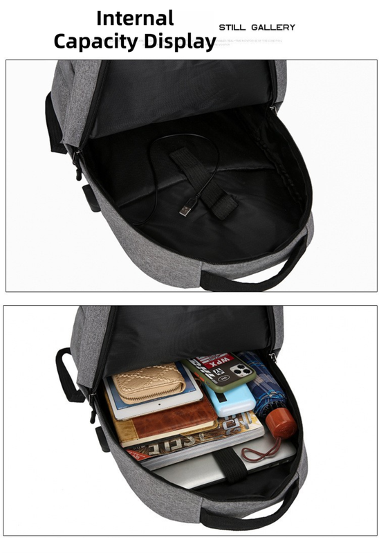 Black 3-PCS Multi-Functional & Lightweight Backpacks Set for Students - Large Capacity Durable Travel Daypack V888-ELOSUNG42712
