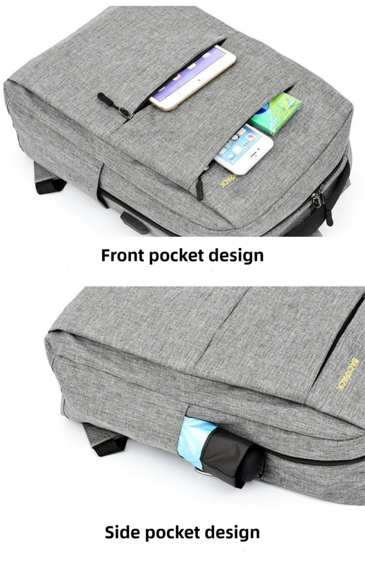 Black 3-PCS Multi-Functional & Lightweight Backpacks Set for Students - Large Capacity Durable Travel Daypack V888-ELOSUNG42712