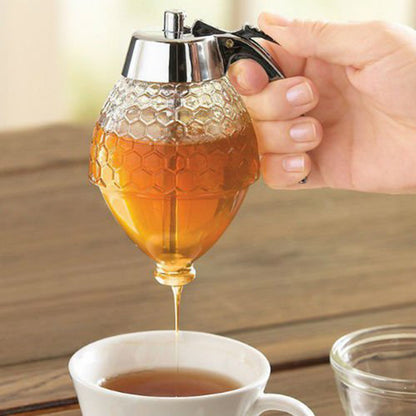 200ML No-Drip Press Honey Syrup Jam Dispenser with Bottom Flow Design V888-ELOSUNG42747