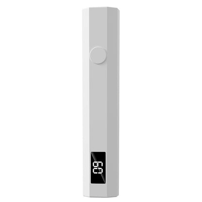 White Mini Handheld LED/UV Manicure Light with Digital Display - Portable One-Finger Curing Pen V888-ELOSUNG42756