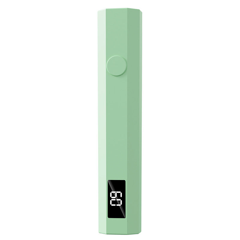 Green Mini Handheld LED/UV Manicure Light with Digital Display - Portable One-Finger Curing Pen V888-ELOSUNG42758