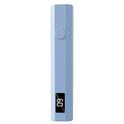 Blue Mini Handheld LED/UV Manicure Light with Digital Display - Portable One-Finger Curing Pen V888-ELOSUNG42759