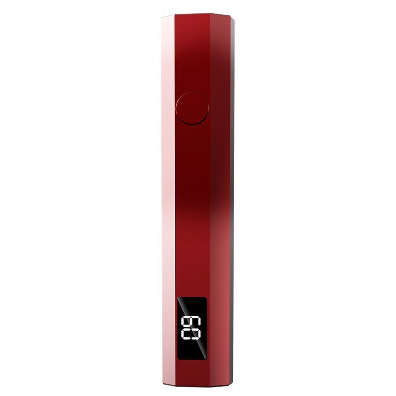 Gradient Red Mini Handheld LED/UV Manicure Light with Digital Display - Portable One-Finger Curing Pen V888-ELOSUNG42764