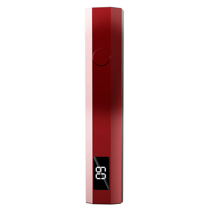 Gradient Red Mini Handheld LED/UV Manicure Light with Digital Display - Portable One-Finger Curing Pen V888-ELOSUNG42764