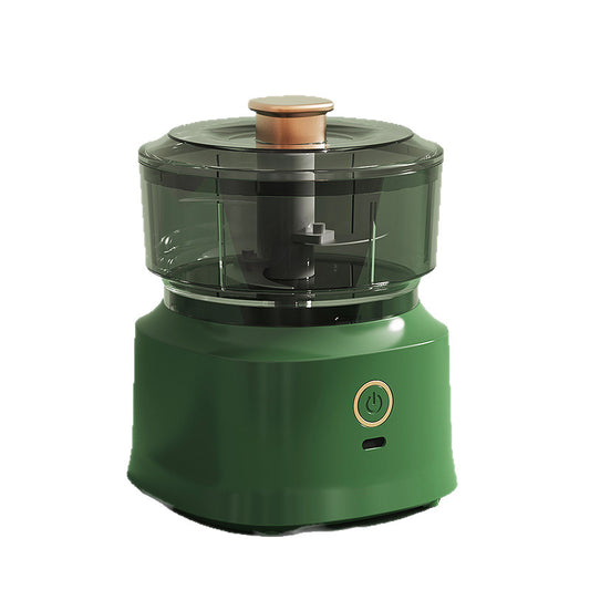 Green Wireless Electric Kitchen Grinder - Portable 150ml Baby Food Maker with 3 Stainless Steel Blades, USB V888-ELOSUNG42780