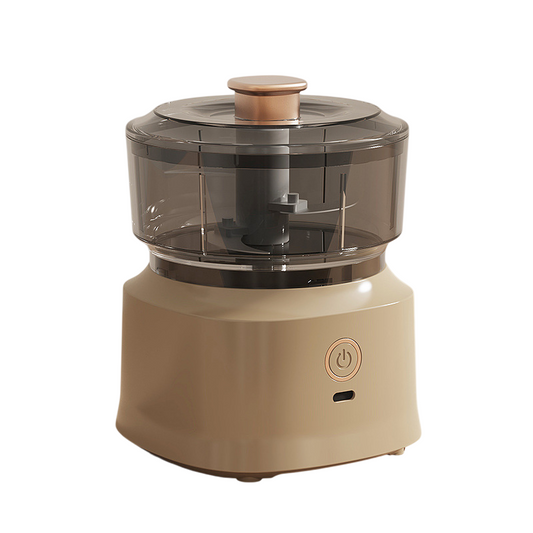 Coffee-Brown Wireless Electric Kitchen Grinder - Portable 150ml Baby Food Maker with 3 Stainless Steel V888-ELOSUNG42781