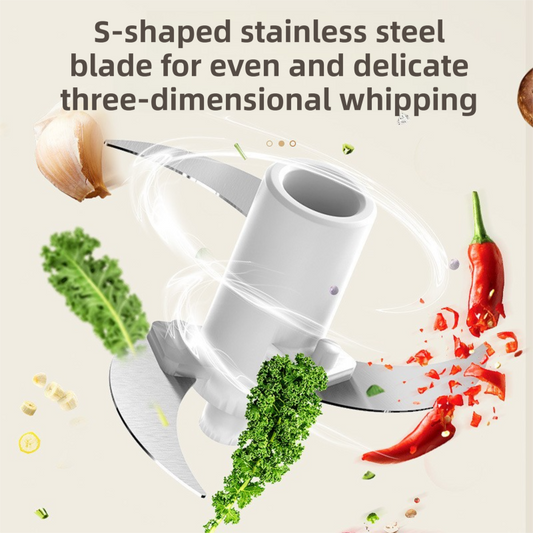 Coffee-Brown Wireless Electric Kitchen Grinder - Portable 150ml Baby Food Maker with 3 Stainless Steel V888-ELOSUNG42781