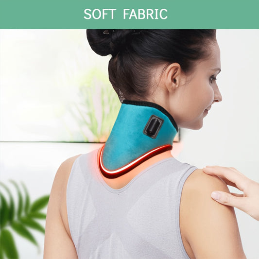 Green USB Electric Heated Neck Brace with 3-Level Temperature - Portable Wormwood Hot Compress Cervical V888-ELOSUNG42827