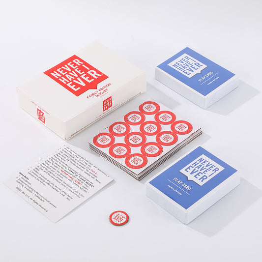 2-Pack Never Have I Ever Card Game(Red & White Sets) - Interactive Party Tabletop Game & Hilarious Social V888-ELOSUNG42829