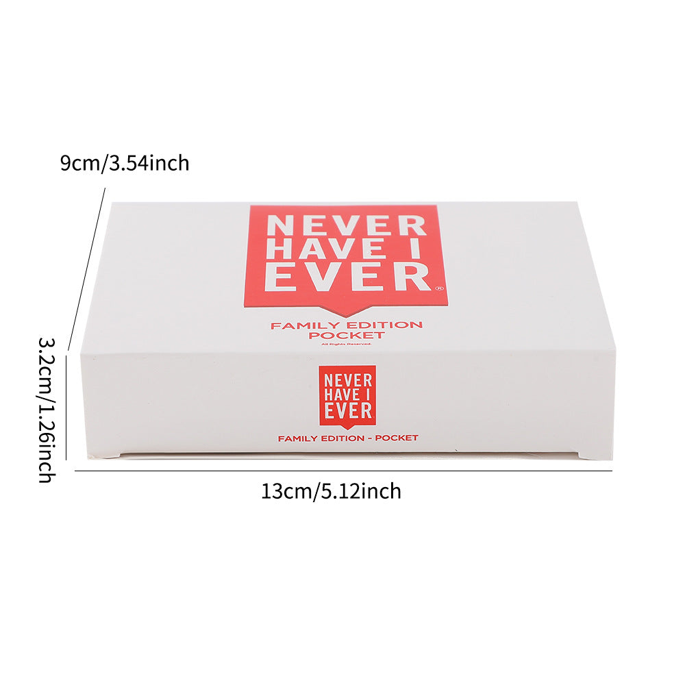 2-Pack Never Have I Ever Card Game(Red & White Sets) - Interactive Party Tabletop Game & Hilarious Social V888-ELOSUNG42829