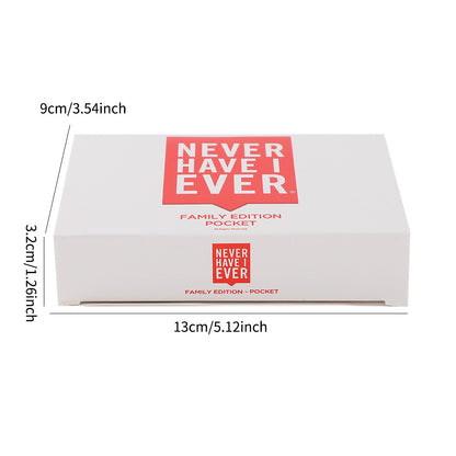 2-Pack Never Have I Ever Card Game(Red & White Sets) - Interactive Party Tabletop Game & Hilarious Social V888-ELOSUNG42829