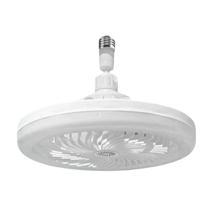 White Quiet Remote LED Ceiling Fan Light with Aromatherapy Slot and Removable E27 Base Socket - Timer & V888-ELOSUNG42842