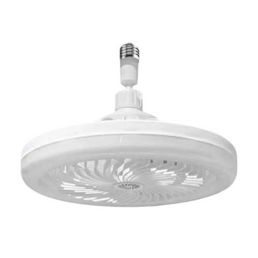White Quiet Remote LED Ceiling Fan Light with Aromatherapy Slot and Removable E27 Base Socket - Timer & V888-ELOSUNG42842