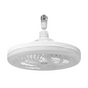 White Quiet Remote LED Ceiling Fan Light with Aromatherapy Slot and Removable E27 Base Socket - Timer & V888-ELOSUNG42842