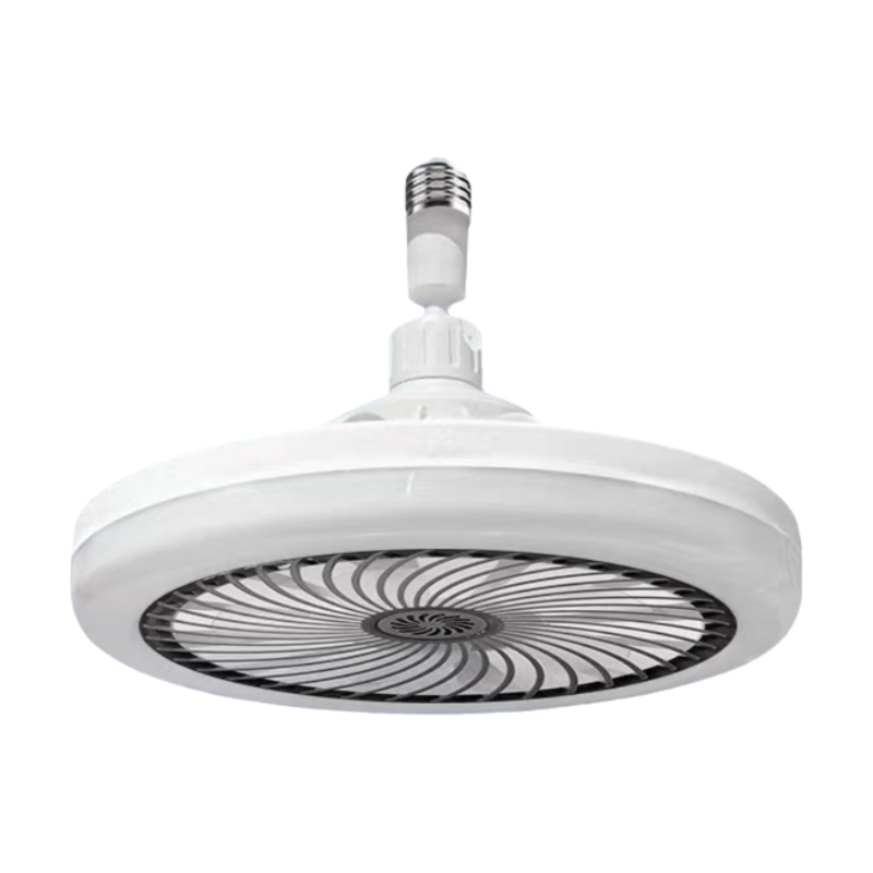 Black Remote LED Ceiling Fan Light with Aromatherapy Slot and Removable E27 Base Socket - Timer & Dimmable & V888-ELOSUNG42844