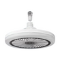 Black Remote LED Ceiling Fan Light with Aromatherapy Slot and Removable E27 Base Socket - Timer & Dimmable & V888-ELOSUNG42844