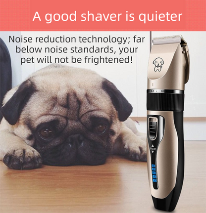 Black K5 Lightweight Pet Precision Grooming Clipper - USB Rechargable, Low Noise Dog & Cat Hair Trimmer with V888-ELOSUNG42847