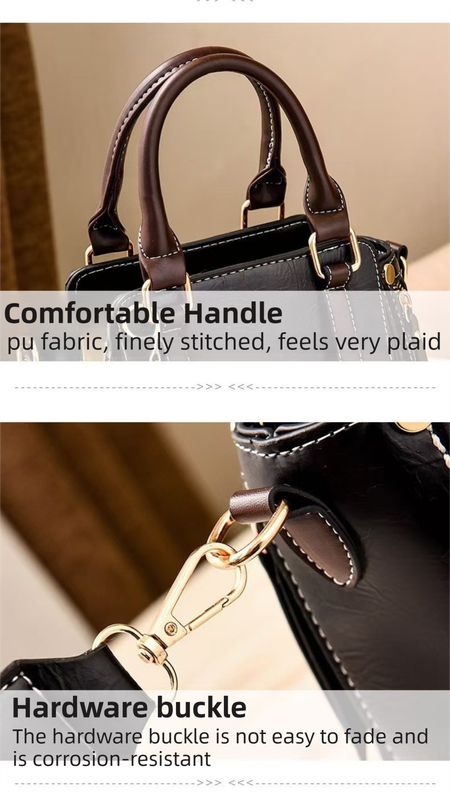 Caramel Trendy Vertical Square PU Leather Moto Crossbody Bag & Tote with 5-Pocket Organized Compartments & V888-ELOSUNG42850