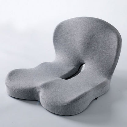 Grey Ergonomic Memory Foam Seat Cushion & Lumbar Support(44x42x32CM) - Relieves Sciatica & Corrects Posture V888-ELOSUNG42856