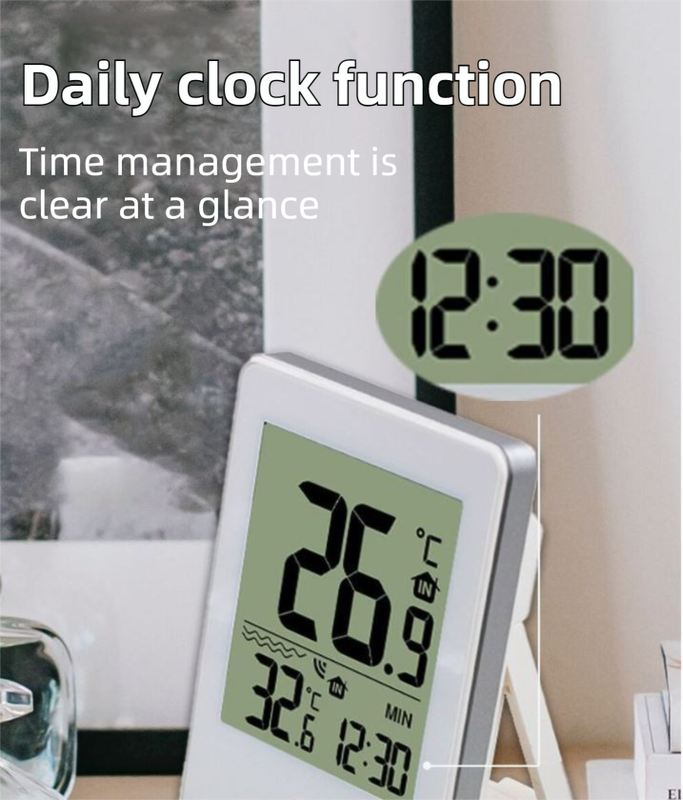 Wireless Pool Thermometer with Indoor Receiver(60M Range) - IPX7 Remote Floating Water Temperature Sensor for V888-ELOSUNG42873