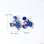 Wooden Australia Map Silhouette Earrings - Lightweight Geometric Ear Drops, Cultural Decor Gift(Style 1) V888-ELOSUNG42935
