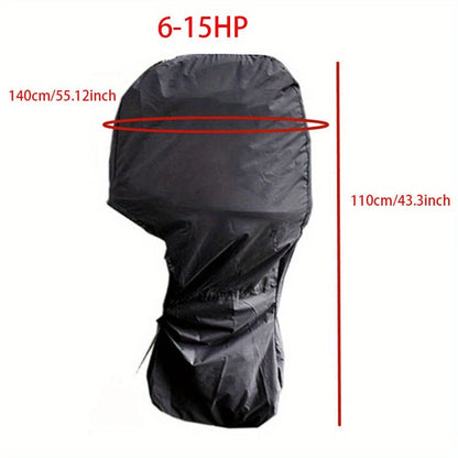 Heavy-Duty Full Marine Engine Coverage for 6-15HP - Waterproof & UV Resistant All-Weather Boat Engine V888-ELOSUNG42943