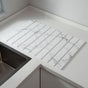 30x40cm Foldable Marble Pattern Kitchen Dish Drainer(Style 1) - Ultra-Absorbent Natural Stone Mat, V888-ELOSUNG42994
