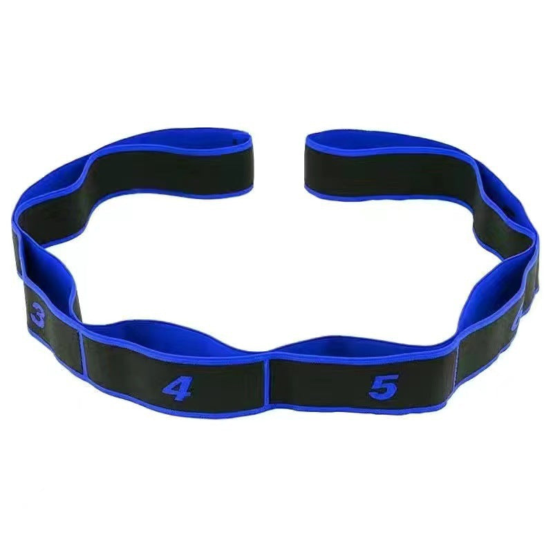 Blue 3 Pack Multi-Loop Yoga Stretching Strap with Numbered Sections 90cm Elastic Resistance Band for Dance V888-ELOSUNG43054