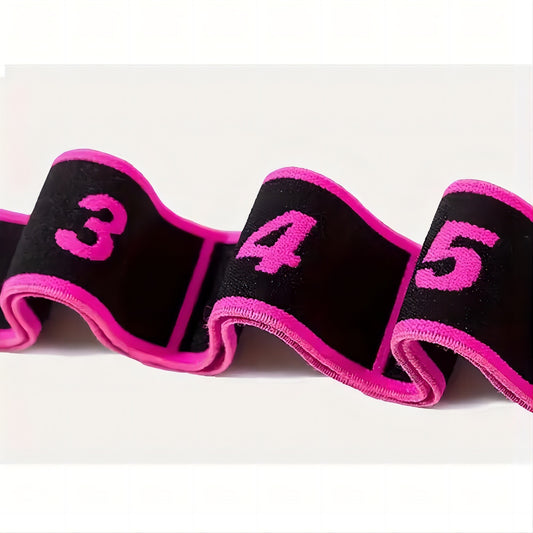 Blue 3 Pack Multi-Loop Yoga Stretching Strap with Numbered Sections 90cm Elastic Resistance Band for Dance V888-ELOSUNG43054