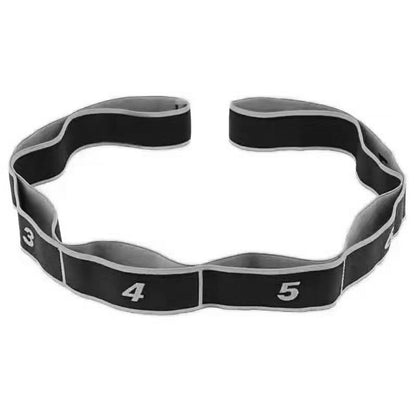 Grey 3 Pack Multi-Loop Yoga Stretching Strap with Numbered Sections 90cm Elastic Resistance Band for Dance V888-ELOSUNG43055