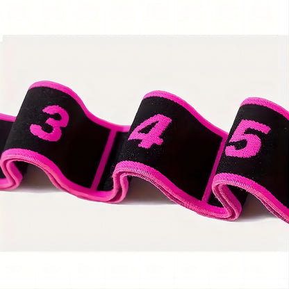 Grey 3 Pack Multi-Loop Yoga Stretching Strap with Numbered Sections 90cm Elastic Resistance Band for Dance V888-ELOSUNG43055