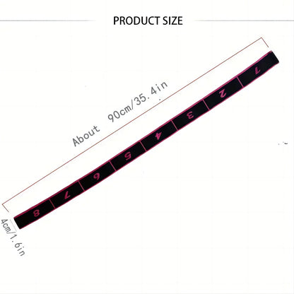 Grey 3 Pack Multi-Loop Yoga Stretching Strap with Numbered Sections 90cm Elastic Resistance Band for Dance V888-ELOSUNG43055
